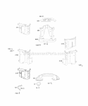 Air Guides Back Plates Diagram and Parts List for 350776-1046-A2  Briggs and Stratton Engine